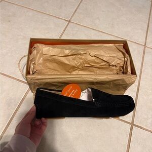 Gentle Souls Black Suede Loafers